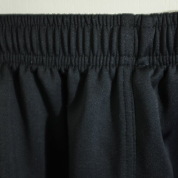 Navy jersey shorts with side white stripes - Picture 4 of 9